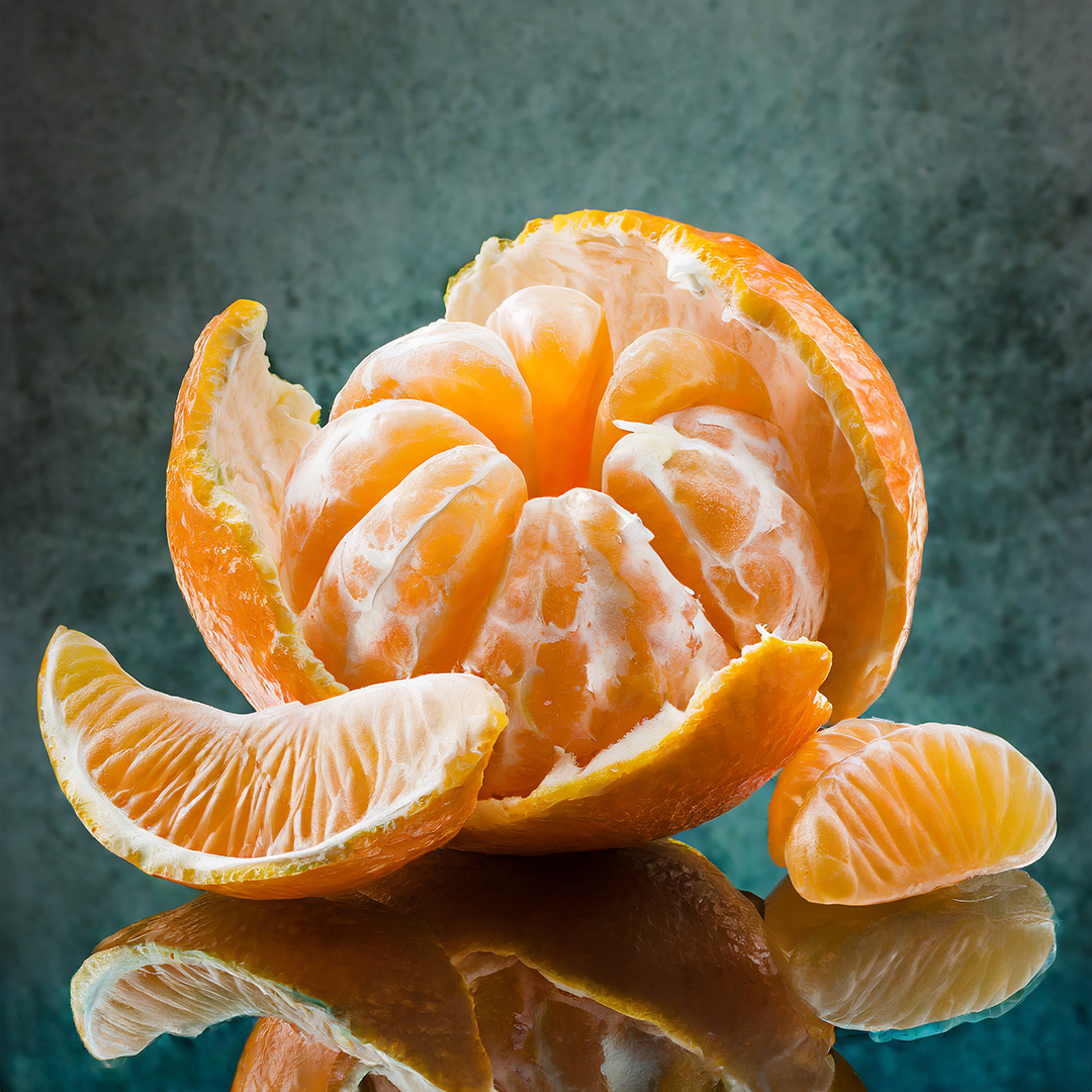 Delvis skalad apelsin